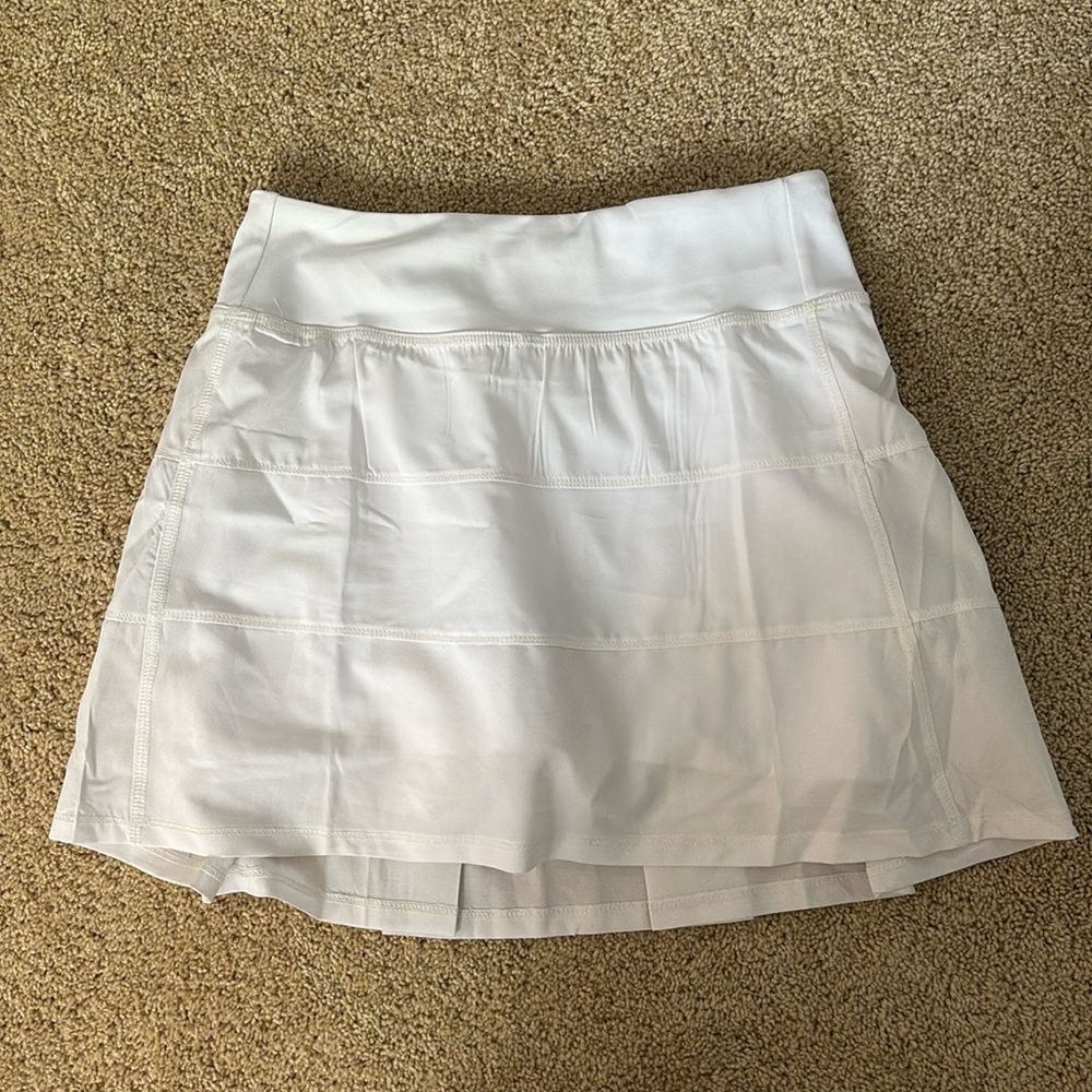 White tennis skirt high rise